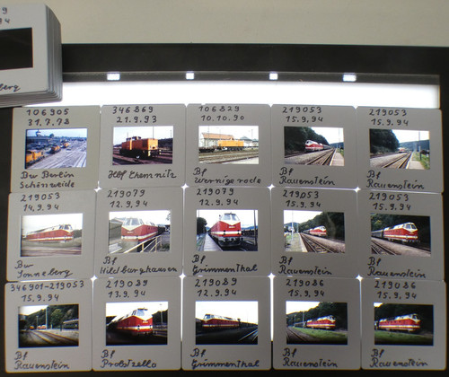 Slides locomotives - slides, of