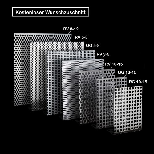 Fenstergitter lochbleche alu - lochbleche,