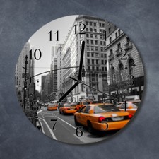 Tulup Echt-Glas Uhr Wanduhr