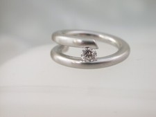 Spannring Designerware Platin 950 aus den 90er Jahren PUR