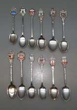 12 x 800er Silber Löffel * Sammellöffel / Souvenirlöffel / Andenkenlöffel