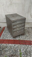Werkzeugschrank Schubladenschrank Rollwagen Eisen Vintage 