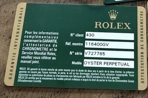 Original rolex 116400gv uhr - original,