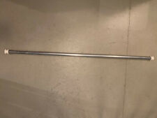 Gardinenstange Klemmstange Teleskopstange Alu silber und weiße Kunststoff-Enden