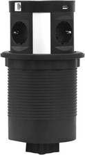 Tischsteckdose Versenkbar Mehrfachsteckdose 4-fach Steckdose USB Induktion LAN