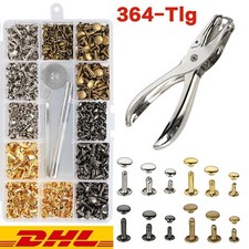360 Set Leder Nieten