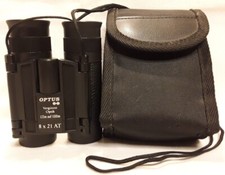 Fernglas Kompact Optus 8 x 21 AT, Taschenfernglas vergütet - 122m auf 1000m