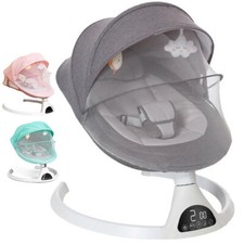 Elektrische Babywippe mit Fernbedienung & Bluetooth Musik Babyschaukel Wippe