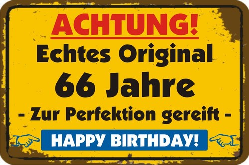 Jahre geburtstagsschild 15 - 66,