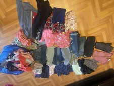 Konvolut Kleiderpaket Mädchen Pullover Kleider Jeans Jacke 122 128