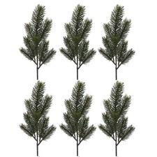 6 x Künstliche Tannenzweige L