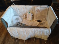 Roba  4-in-1 Stuben- & Beistellbett - Grau Sterne 