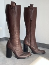 Dsquared 2 Stiefel Leder Braun 38 Hippie Boho Elegant 