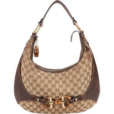 Gucci GG Monogram Horsebit Hobo Bag Tasche