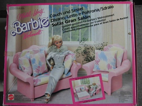 Barbie 80er couch bett - couch,