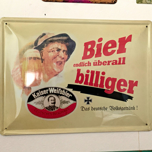 Kaiser weißbier werbeschild - kaiser,