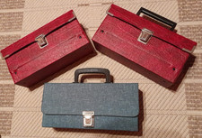 3 x Vintage 70er Jahre Koffer Kassettenkoffer MC Kassetten Box Musikkassetten