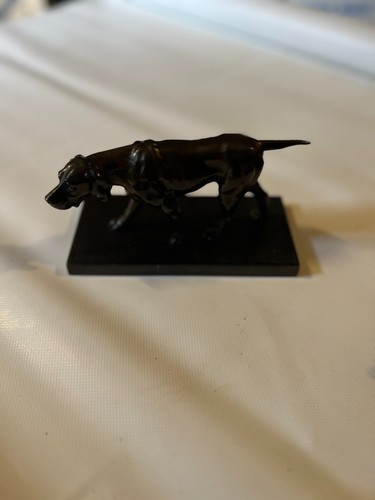 Bronze skulptur jagdhund um - bronze,