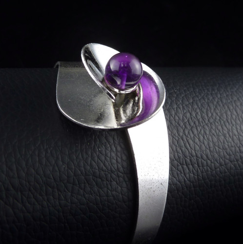 Vintage amethyst kugel - vintage, armband