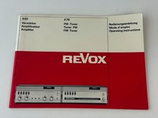 Revox A76 + A50 Operating Instructions / Bedienungsanleitung / Mode d'emploi