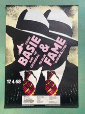 Count Basie Georgie Fame 1968 orig. KonzertPlakat concert poster Günther Kieser