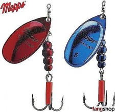 Mepps Aglia Platinum blau rot Spinner Raubfisch Hecht Barsch