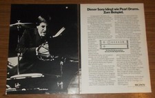 Seltene Werbung SONY TA-E 88 TA-N 88 HiFi Verstärker Louie Bellson 1979