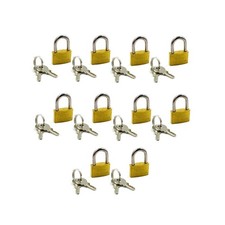 10x Vorhängeschloss Vorhangschloss Hängeschloss Kofferschloss Set 20 x 30mm Mini