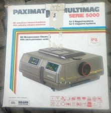 Paximat Multimag Serie 5000 Diaprojektor mit 2 Rundmagazine 5025 ACF Braun Photo