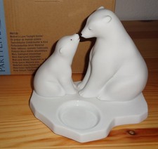 Partylite Teelichthalter Eisbär Eisbären Eisbärmutter + Kind P91131 OVP so süß
