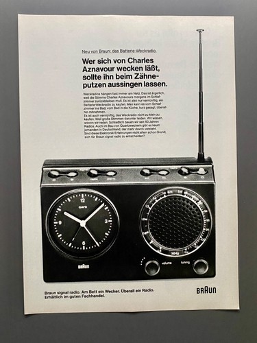 Braun signal radio wecker - signal, 70s