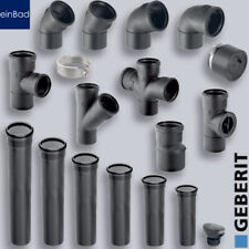 Geberit Silent-PP Abflussrohr Bogen Abzweig Rohr Übergänge Abwasserrohr Muffe