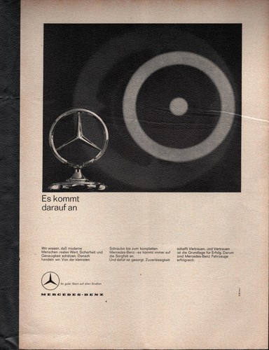 Mercedes werbeanzeige werbung - mercedes,