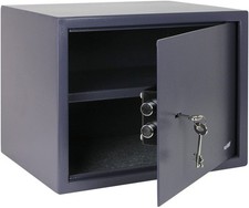 HMF Tresor Möbeltresor Doppelbartschloss anthrazit