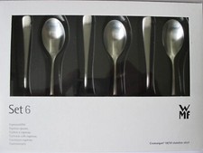 WMF VISION ESPRESSOLÖFFEL / MOKKALÖFFEL SET 6 STÜCK EDELSTAHL MATTIERT