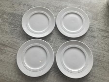 Melitta Friesland Jeverland Kleine Brise weiß Porzellan 4 x Unterteller