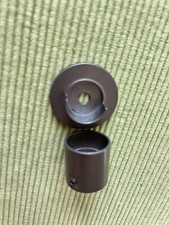 1 Vorhang/Gardinenstangen-Halteknauf für Seitenwand, Stahl/Eisen, Silber, L 3 cm