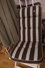 Gartenstuhl Auflage Kettler Braun Hellgrau gestreift 120 x 6 x 50 cm Gurt: Für