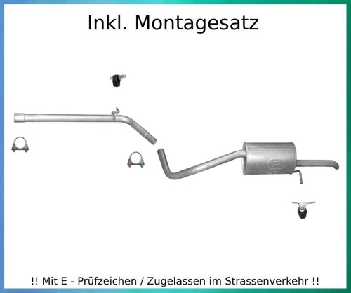 Endschalldämpfer mittelrohr - endschalldämpfer, +