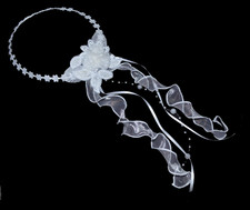 Kopfschmuck Haarkranz Haarschmuck weiß zum Kommunionkleid Kleid Hochzeit  neu