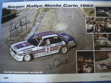 Opel Ascona 400 Rothmans Poster 40X60 Orginal Signiert W.Röhrl & Ch.Geistdörfer