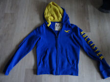 Hollister Herren Hoodie Jacke, Gr. XL (52), blau gelb, kaum getragen, weich, TOP