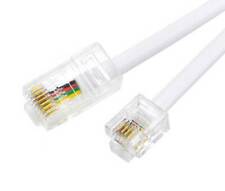 Telefon Kabel Modular RJ11 6P4C > RJ45 8P4C Stecker weiß für Splitter DSL Router