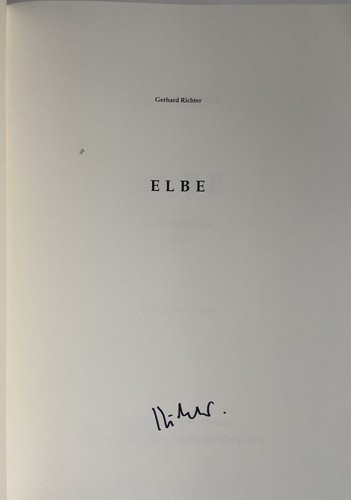 Gerhard richter signiert - gerhard, elbe