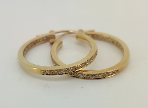 Creolen 750 18k gold und - 750,