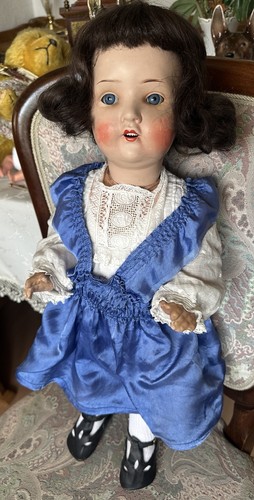 Alte antike massepuppe - alte, 20er