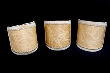 3 Lampenschirme Halbschirme Klemmschirme für Wandlampen