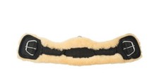Mondgurt mit Lammfell - 80 - schwarz/beige