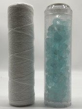 AQUAWATER Wasserfilter Anti-Kalk Korrosionsschutz Doppelfilter Ersatz Patronen