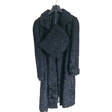 Swakara Echtpelz - Südafrikanischer Persianer Mantel + Handtasche